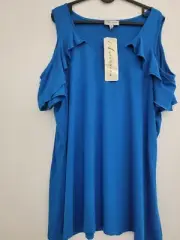 Autograph Plus Size 16 New Tshirt Top Blue Blouse Shirt Tops