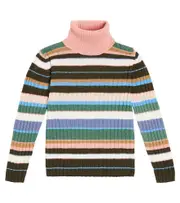 [Il Gufo] Il Gufo Striped wool turtleneck sweater Y 12 multicoloured