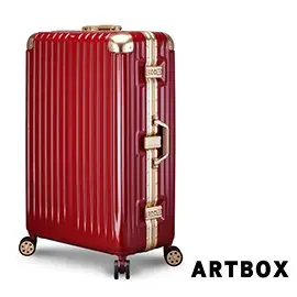 【ARTBOX】威尼斯漫遊-29吋鏡面鋁框行李箱(活力紅)