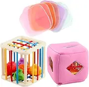 Shape Sorter Cube Toy | Sensory Shape Sorting Box,Educational Toys for Fine Motor Skills and Intelligent Developmental Growth