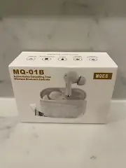 MQES MQ-01B White Active Noise Cancelling True Wireless Bluetooth Earbuds NIB