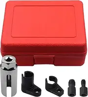 Sensor Socket Set | Automotive Oxygen Sensor Tool,Vehicle Oxygen Sensor Socket Removal Tool, Wrench and Thread Chaser Set