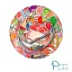 【Paper Play】創意多用途防水貼紙-趣味手繪生鮮食材 50枚入(防水貼紙 行李箱貼紙 手機貼紙 水壺貼紙)