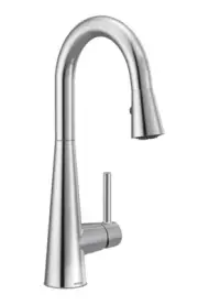 Moen 7664 Sleek 1.5 GPM 1 Hole Pull Down Bar Faucet - Chrome