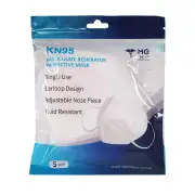 KN95 Particulate Respirator Protective Face Mask X 5