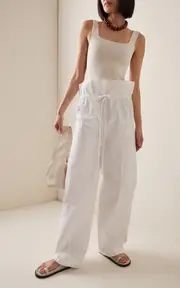 [Matteau] Drawstring Cotton Fisherman Pants