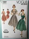 Vogue 2002 Reissue Circa 1952 Design Dress Capelet Sewing Pattern SZ 6-14Uncut