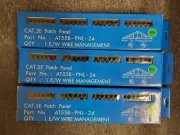 (3) Allen Tec Cat.5E Patch Panel AT55B-PNL-24
