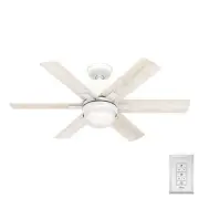 Hunter 44 Inch Radeon Smart Ceiling Fan with LED Light Wi-Fi Modern Farmhouse