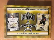 2020 Leaf Metal All-American Bowl Football Unopened Sealed Hobby Box 8 Autos