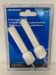 Hillman Hardware Essentials White Poly Door Stops 852364