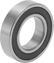 X AUTOHAUX 6904VV Deep Groove Ball Bearings P0 20x37x9mm Lubricated Bearings Double Rubber Seal Black Silver Tone Scooter Skateboard Wheel