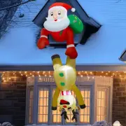 DR.DUDU 7 FT Christmas Inflatable Outdoor Decorations, Blow Up Santa Claus wi...