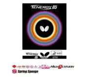 Butterfly Table Tennis Racket Rubber Tenergy05 (1.9mm 2.1mm) for Pingpong Paddle