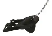 Proplus 609537 RUBBER TOILET FLAPPER Black