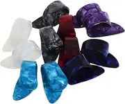 SWOOMEY 12pcs Guitar Thumb Picks Set Flat Plectrums for Acoustic Guitar Ukulele Banjo Harp Durable Multi Instrument Compatibility for Enhanced Sound Quality