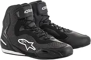 Alpinestars Faster-3 Rideknit Motorcycle Boots, Black, Size 10