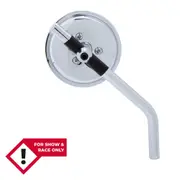 SHIN YO Mini handlebar mirror, chrome, silver