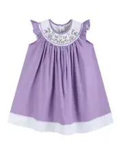 Lil Cactus Easter Bunny Smocked Bishop Dress