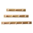 Wooden Coat Hooks Sturdy Dercorative Towel Rack for Bedroom Wardrobe Mudroom