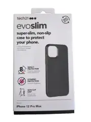 Tech21 Evo Check Series Flexible Gel Case for Apple iPhone 12 Pro Max Black