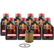 8L Motul 8100 X-MAX 0W40 Wix Filter Motor Oil Change Kit For Volvo API SN (for: Volvo)
