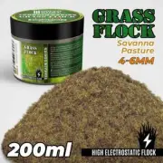 GSW Grass Flock - Savanna Pasture 4-6mm (200ml high electrostatic flock)