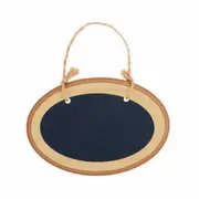 Mini Hanging Oval Wooden Chalkboard Sign