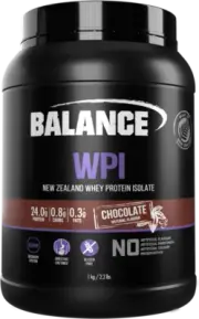 BALANCE WPI PROTEIN 1KG CHOCOLATE / WHEY PROTEIN ISOLATE NEW ZEALAND PROTEIN