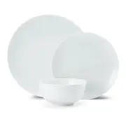 Mikasa Chalk 12 Piece Porcelain Dinner Set White - Robins Kitchen
