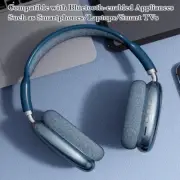 Blue Wireless Bluetooth Headphones, Stereo Over Ear Headset Microphone