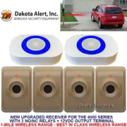 DAKOTA ALERT DCMA-4K PLUS WIRELESS ALARM+12V OUTPUT+RELAYS-2 RECEIVERS-4 SENSORS