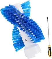 [Generic] Blelsa Mini Wash The Shoes Machine Nylon Brush Shoes Brush Detachable Buckle Design Washing Brush White & Blue Shoe Brush + Screwdrive