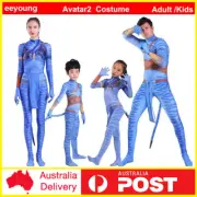 Adult Kids Avatar2 Cosplay The Way of Water Neytiri Jake Sully Costume Halloween