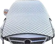Full Car Covers Car Window Snow Cover Large Size Windshield Snow Shield with Hood Cover Universal for Sedan SUV Hatchback Protector for Automobiles