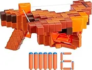 Minecraft Pillager's Crossbow Dart Blaster, 6 Nerf N1 Darts Compatible Only with Nerf N Series Blasters, 6 Dart Capacity, Ages 8+
