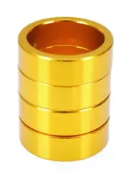 Bicycle MINI BMX ROAD MTB headset spacers 1" threadless (SET of 4) 10mm - GOLD