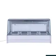 Countertop Hot Bain Marie Display Angled Heated Food Unit 8x 1/2 GN Pans