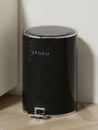 在飛比找松果購物優惠-輕奢現代風雙桶廚用垃圾桶 網紅同款附蓋設計大容量按壓式 (8
