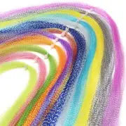 Colorful Crystal Flash Fly Line 12 Packs Fly Tying Material for Make Lure