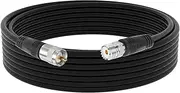 exgoofit RG8X Coaxial Cable 50FT, CB Coax Cable, UHF PL259 Male to Female Low Loss CB Antenna Cables, 50 Ohm for HAM Radio, Antenna Analyzer