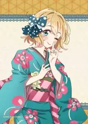 [Tapestry Wall scroll] Mami Nanami Kimono Rent-A-Girlfriend B2 size New Japan
