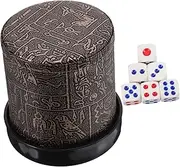 ERINGOGO 1 Set Game Dice Cup Compact Plastic Dice Transport Rolling Cup for Parties and Travel Includes Dices for Fun Easy Gameplay Simple Design with Base for Stability