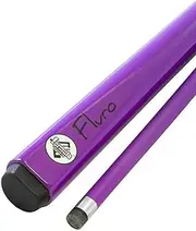 Formula Fluro Graphite Pool Snooker Billiard Cue and Case, Purple, 57-Inch Size