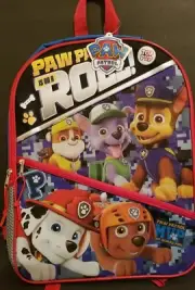 NEW Nickelodeon Paw Patrol Full Size Backpack Chase Rocky Marshall Rubble NWT