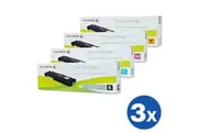 3 sets of 4 Pack Fuji Xerox DocuPrint CP405D, CM405DF Original Toner Cartridges (CT202033-CT202036)