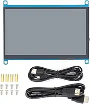 7IN Display Screen Backlight Monitor HIGH Resolution 1024X600 Drive Computer Accessories for 3 2 1 4B Zero OS X Linux Android CAPACITIVE Touch Screen (7 IPS Touch -Version)