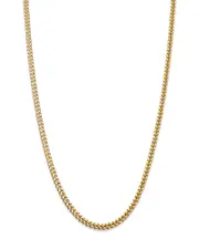 Bloomingdale's Fine Collection Men's Square Franco Link Chain Necklace in 14K Yellow Gold, 24