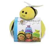 DMC Top This Plush Bee Knitting Hat Yarn Kit; Pattern Inside