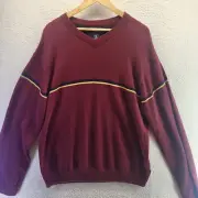 NEW Vintage Mens American Eagle Outfitters Lambswool Sweater Maroon XL AEO NWT